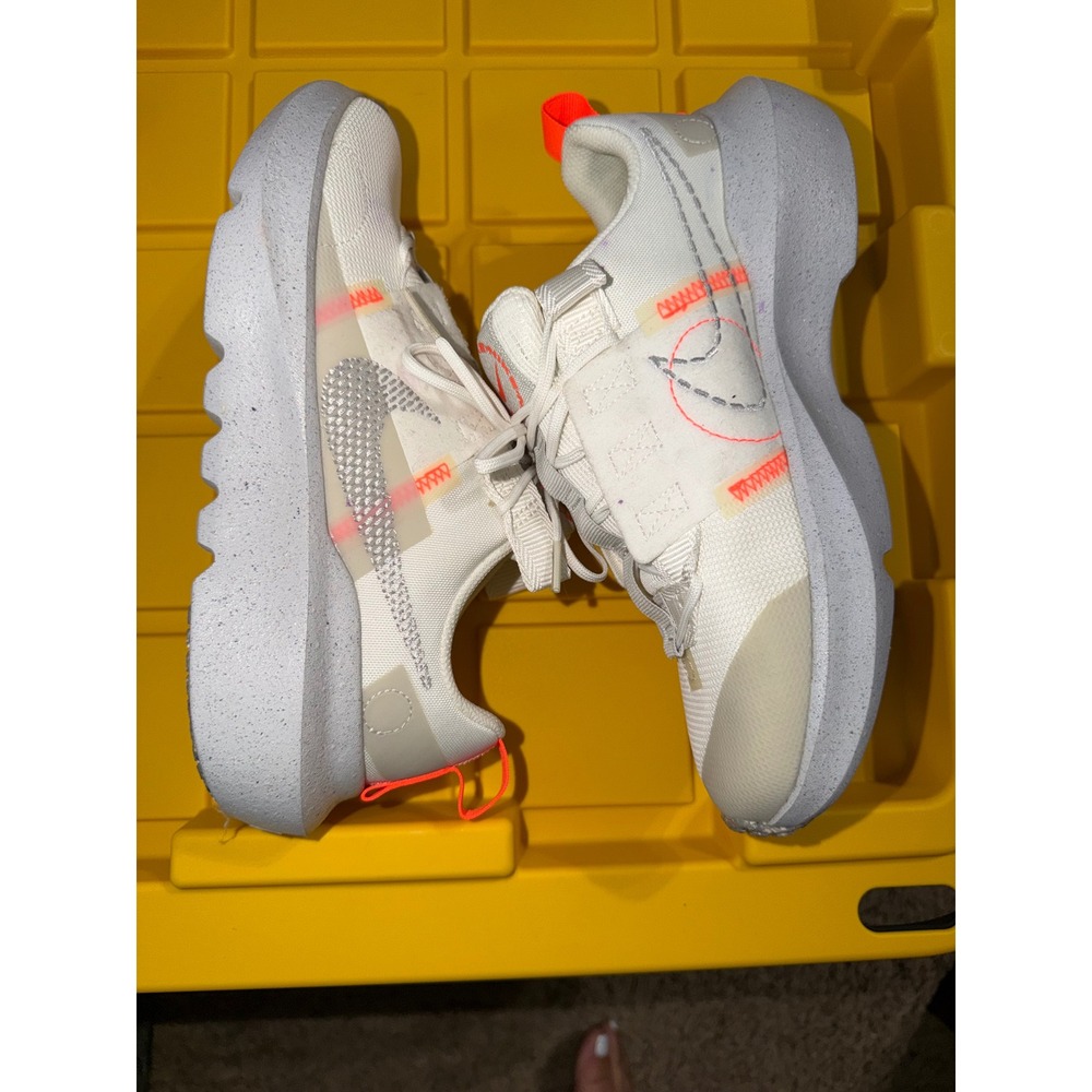 Nike Crater Impact Summit White Grey Fog Bright Mango DB3551-100 Womens 6.5